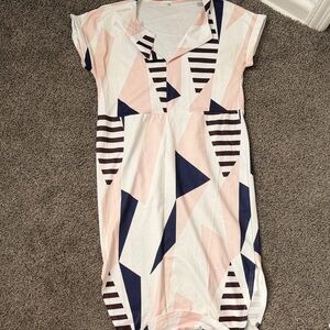 Chic Geometric Patterned Dress